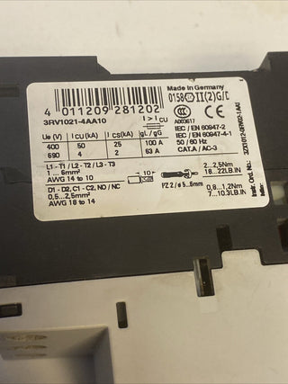Siemens Leistungsschalter (3RV1021-4AA10)5