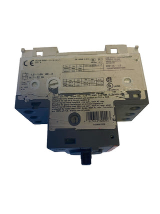 ABB MS116-1.6 Motorschutzschalter Auslöseklasse 10A 1.0 ... 1.6 A3