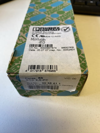 50x Phoenix Contact STS 2,5-PE 3036411 Schutzleiterklemme4
