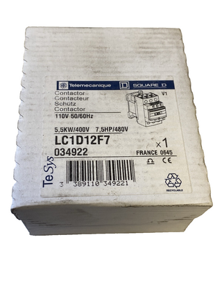 Schneider Electric TeSys Deca Leistungsschütz LC1D12F7 – NEU & OVP0