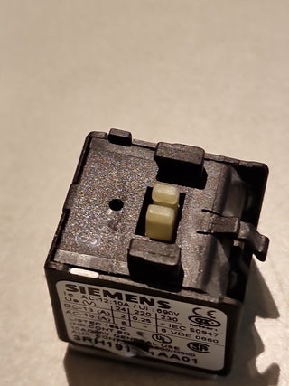 2x Siemens 3RH1911-1AA01 Hilfsschalterblock Hilfsschütz 1NC 1-polig S00 Gebr.1