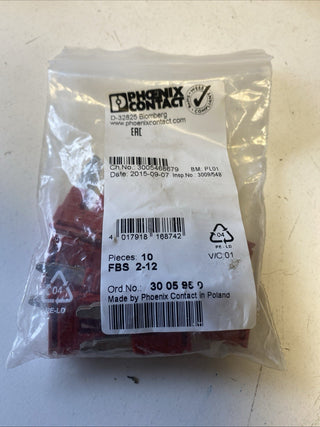 10x Phoenix Contact FBS 2-12 Steckbrücke (3005950) – NEU & OVP