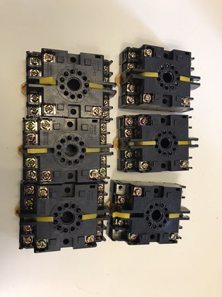 4x Relaissockel PF083A 8-Pin Rundrelais Sockelbasis für Timer – Neu ohne OVP11