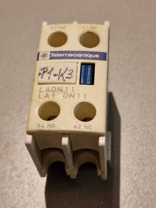 Telemecanique LADN11 Hilfsschalterblock TeSys Hilfsschütz 1NO+1NC 4-polig Gebr.0