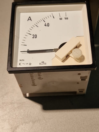 BBC Metrawatt Dreheiseninstrument EQ 72  Messbereich: 0-5/10A  WDL.40/5A#100