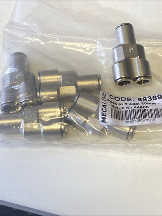 5x Mecaline 883899 Pneumatik Y-Steckanschluss – 10mm – NEU3