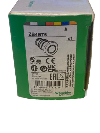 SCHNEIDER Pilzdrucktaster, Frontelement, Harmony XB4, Metall, 22mm, blau,0