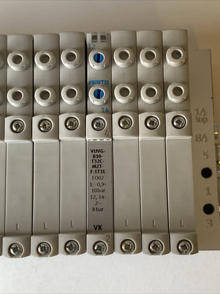 Festo VTUG-10 Ventilinsel VUVG Pneumatik Magnetventil SPS PLC Schaltschrank6