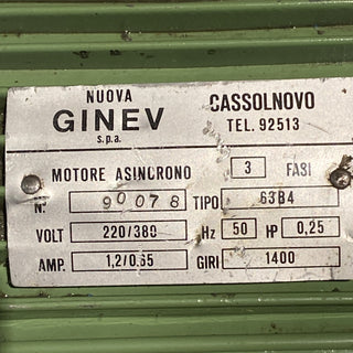 NUOVA GINEV 9007 S Drehstrom-Asynchronmotor Elektromotor 3-phasig GEBRAUCHT3