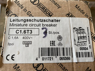 ABL Sursum C1,6T3 Leitungsschutzschalter, Sicherungsautomat 400V1