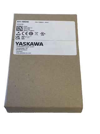 Yaskawa VIPA SM 031 - Analoge Eingabe - 031-1BD40 - Neu & OVP (4AI, 0-20mA)1