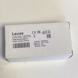 Leuze electronic S300-M13C3-M20-31 Sicherheits-Positionsschalter 2NC/1NO IP672