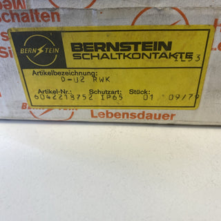 Bernstein Grenztaster D-U2 RWK | Positionsschalter IP65 | Metallgehäuse – Neu1