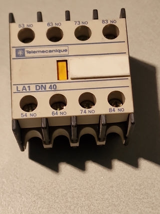 4x Telemecanique Hilfsschalterblock LA1DN40 auxiliary contact block LA1 DN 40,#90