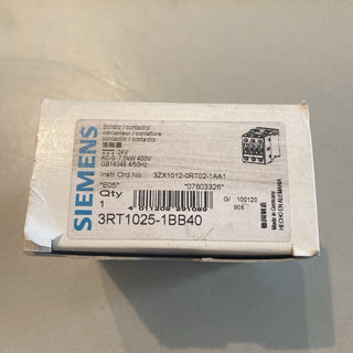 Siemens 3RT1025-1BB40 SIRIUS Leistungsschütz 7,5kW / 24V DC – Neu