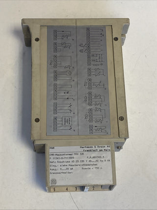 Hartmann & Braun 11341-0-7111005 TEU 320 - UMP Messumformer / Transducer1