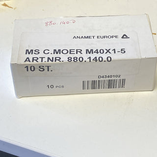 ANAMET EUROPE 880.140.0 LOCKNUT M40 BRASS (10 PCS) New0