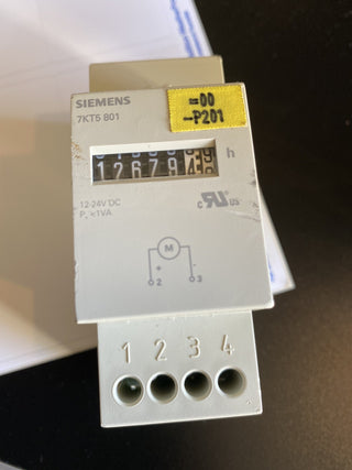 Siemens 7KT5801 mechanischer Zeitzähler Betriebsstundenzähler 10-27V DC geb1