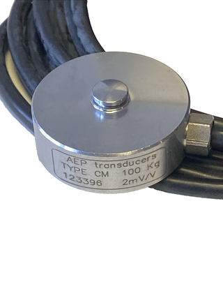 AEP Transducers CM 100kg Kraftaufnehmer – Druckkraftsensor Edelstahl IP67 – NEU0