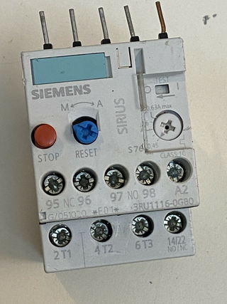 Siemens 3RU1116-0GB0 Überlastrelais 0,45...0,63 A für Motorschutz3