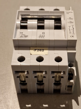 Siemens 5SX23 C6 Leitungsschutzschalter | 3-polig | 20A | Charakteristik C0