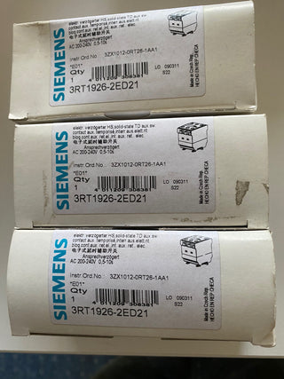 Siemens SIRIUS Hilfsschalterblock 3RT1926-2ED21 | Zeitrelais 0,5-10s | NEU & OVP1