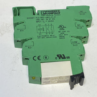 4x Phoenix Contact 2967015 Relaissockel PLC-BSC-24DC/21-21 PLC-Sockel – Gebrauch0