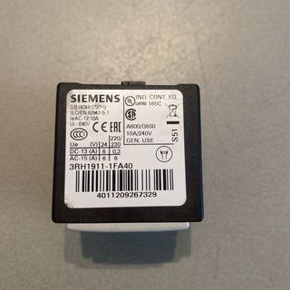 2x Siemens SIRIUS Hilfsschalterblock 3RH1911-1FA40 – S00 – 4S – Neu (Sonstige)