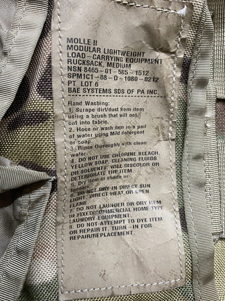 US Army MOLLE II Medium Rucksack OCP Scorpion 3-Day Pack geb9