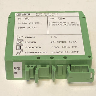 Phoenix Contact Strommessumformer MCR-S20/U/I-0/ 2808857 0-20A 0-10V 0-20mA3