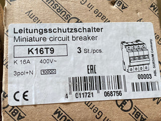 ABL Sursum K16T9 Leitungsschutzschalter 4P 16A 400V neu1