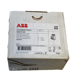 ABB S802N-C25 Sicherungsautomat 25A C 36kA neu2
