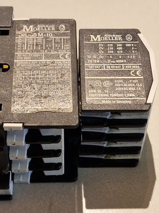 Moeller DIL A-40 24VDC Hilfsschütz + Moeller40 DIL  Hilfsschalter -used-#17
