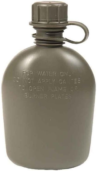 US Feldflasche 1L mit AT-digi Hülle | Gebraucht Army Outdoor Trinkflasche MOLLE1