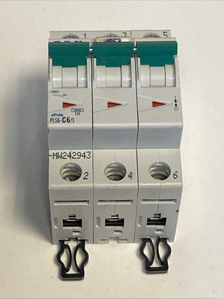 PLS6-C6/3-MW 242943 Y7-242943 EATON ELECTRIC Überstromschalter, 6A, 3 polig, Typ0