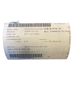 SEEPEX Stator 601  STAF00600050ANTX001
