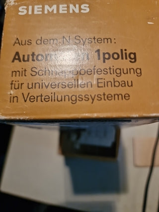 10x Siemens Leitungsschutzschalter 5SN1 NG 4A LS-Schalter Sicherungsautomat Neu4