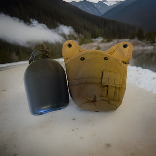 Mil-Tec - US Plastic Canteen - Feldflasche mit Hülle  - Coyote2