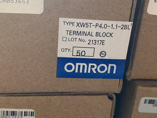 50x OMRON XW5T-P4.0-1.1-2BL Reihenklemme Doppelstock Push-In 4mm² Blau NEU2
