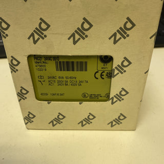 PILZ PNOZ 1 ID-NR. 475600 NOT-AUS Schaltgerät 24 VAC 3S / 1Ö0