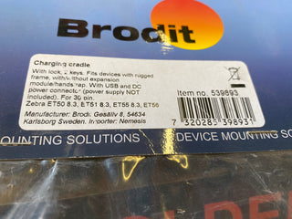 Brodit Ladeschale für Zebra ET50 / ET51 / ET55 / ET56 (8 Zoll) – Abschließbar1