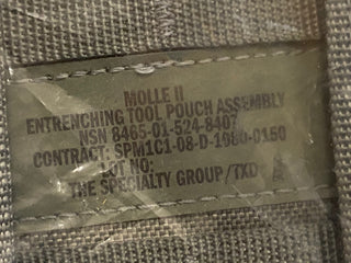 US Army Carrier E-Tool Bag 8465-01-524-8407 Digitale Tarnung Militärausgabe9