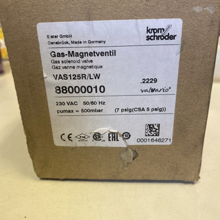 NEU Kromschröder VAS 125R/LW Gas-Magnetventil 88000010 1" IG 230V 500mbar OVP0