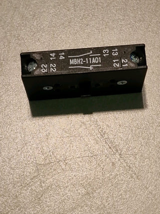 2x Sälzer Hilfskontaktmodul MBH2-11A01 auxiliary contact module MB Zusatzmodul0