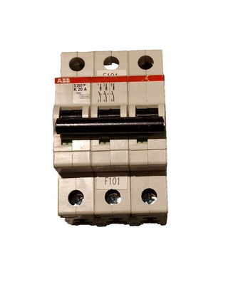 ABB S203P-K20 Sicherungsautomat 3-polig 20A K-Char. 2CDS283001R0487 Gebraucht0