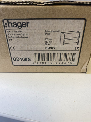 Hager GD108N Miniverteiler gamma 8Modul IP30 1xPE 1xN Neu1