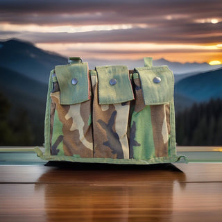 USGI Molle II Woodland 6-Mag Bandoleer Tasche 8465-01-465-21440