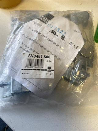 Rittal SV 3457.500 Leiteranschlussklemme 16-50 mm² für 10mm Schiene (15 Stück)