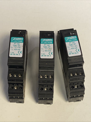 3X Phoenix Contact Überspannungsschutzstecker PT1X2-12AC-ST 28560451
