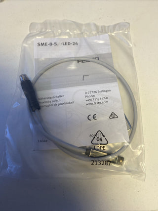 Festo NEW SME-8-S-LED-24 150857 Proximity Switch Sensor 0-250 VDC, 230VAC, 3-Pin0